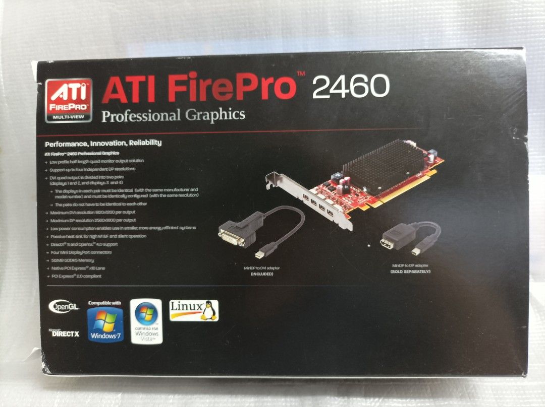 Sapphire ATI FirePro  MB GDDR5 Quad Mini DisplayPort PCI