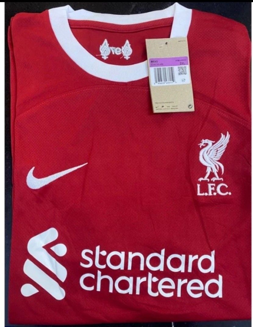 2 4XL big size Liverpool home Jersey 23 24 fans version