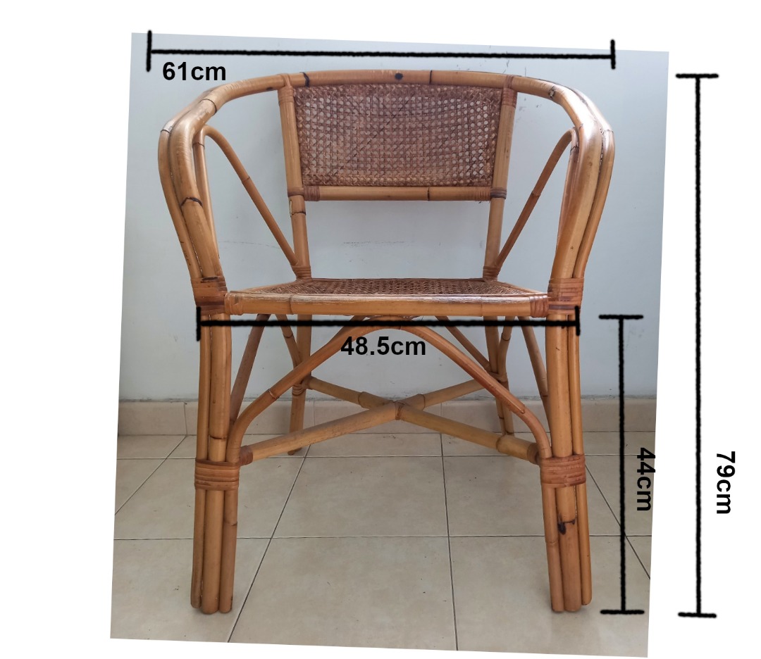 2nd Hand (Used) Rattan Chair, Furniture & Home Living, Furniture ...