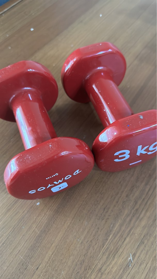 3kg dumbbells, Sports Equipment, Exercise & Fitness, Weights ...