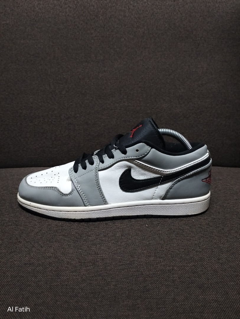 7.5uk/Nike Air Jordan 1 Low light smoke grey, Men's Fashion, Footwear ...