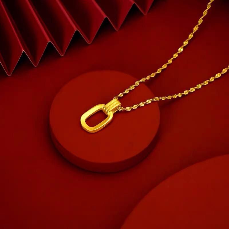Pure gold chain store necklace