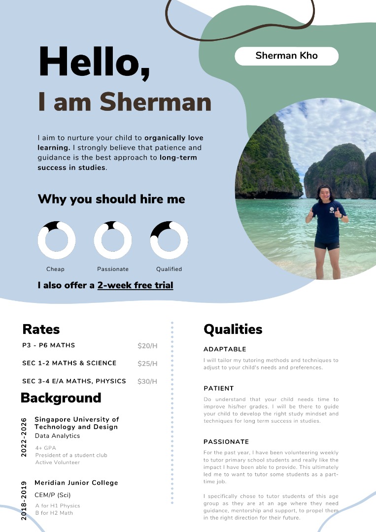 | 2 WEEK FREE TRIAL! CHEAP! PASSIONATE! | 1:1 Tutor | Math and Physics ...