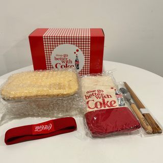可口可樂 全新絕版品 食尚餐盒組 玻璃餐盒 便當袋 筷子湯匙組