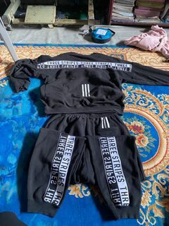 Adidas three stripe 1set murah