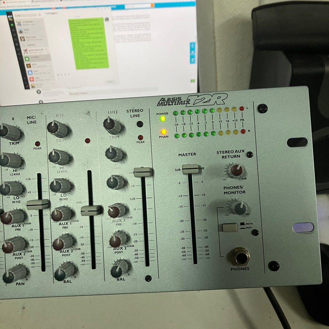 Alesis MultiMix 12R | 12-channel Mixer & Microphone Preamplifier in 3U Rack