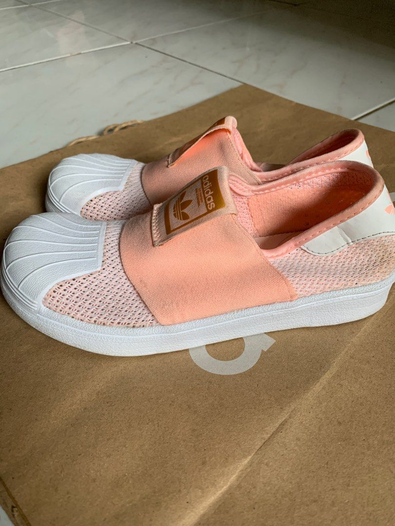 Adidas slip discount on peach