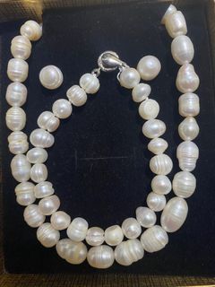 genuine freshwater pearl jewelry set