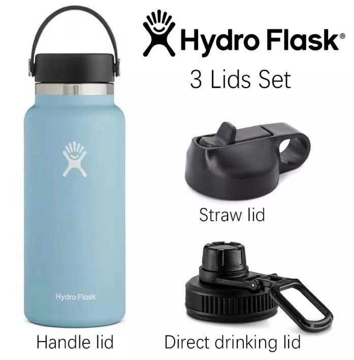 32 oz authentic hydroflask set, Furniture & Home Living, Kitchenware