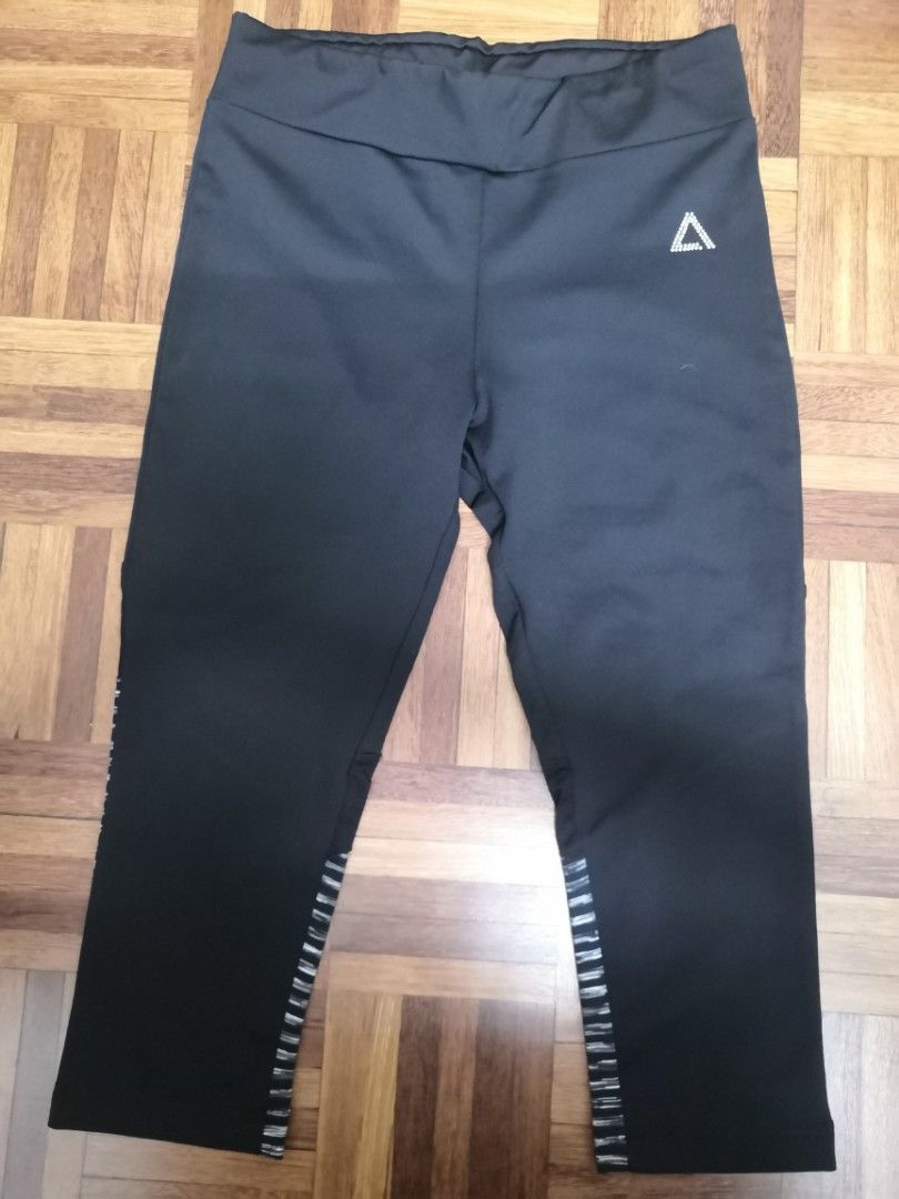 Aviva black exercise yoga pants Women s Fashion Activewear on