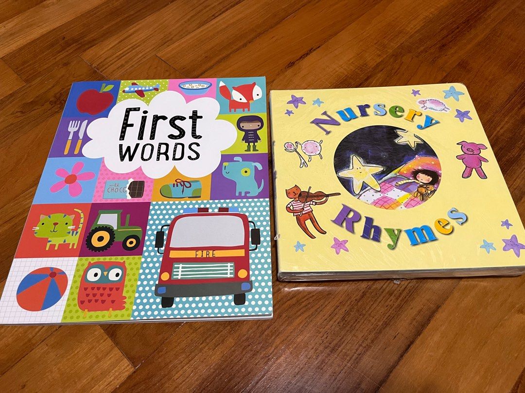 BN Baby First Words & Set of 3 (Nursery Rhymes, Bedtime lullaby and
