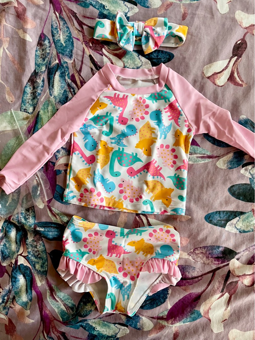 Baby girl swimwear from shein, Babies & Kids, Babies & Kids Fashion on