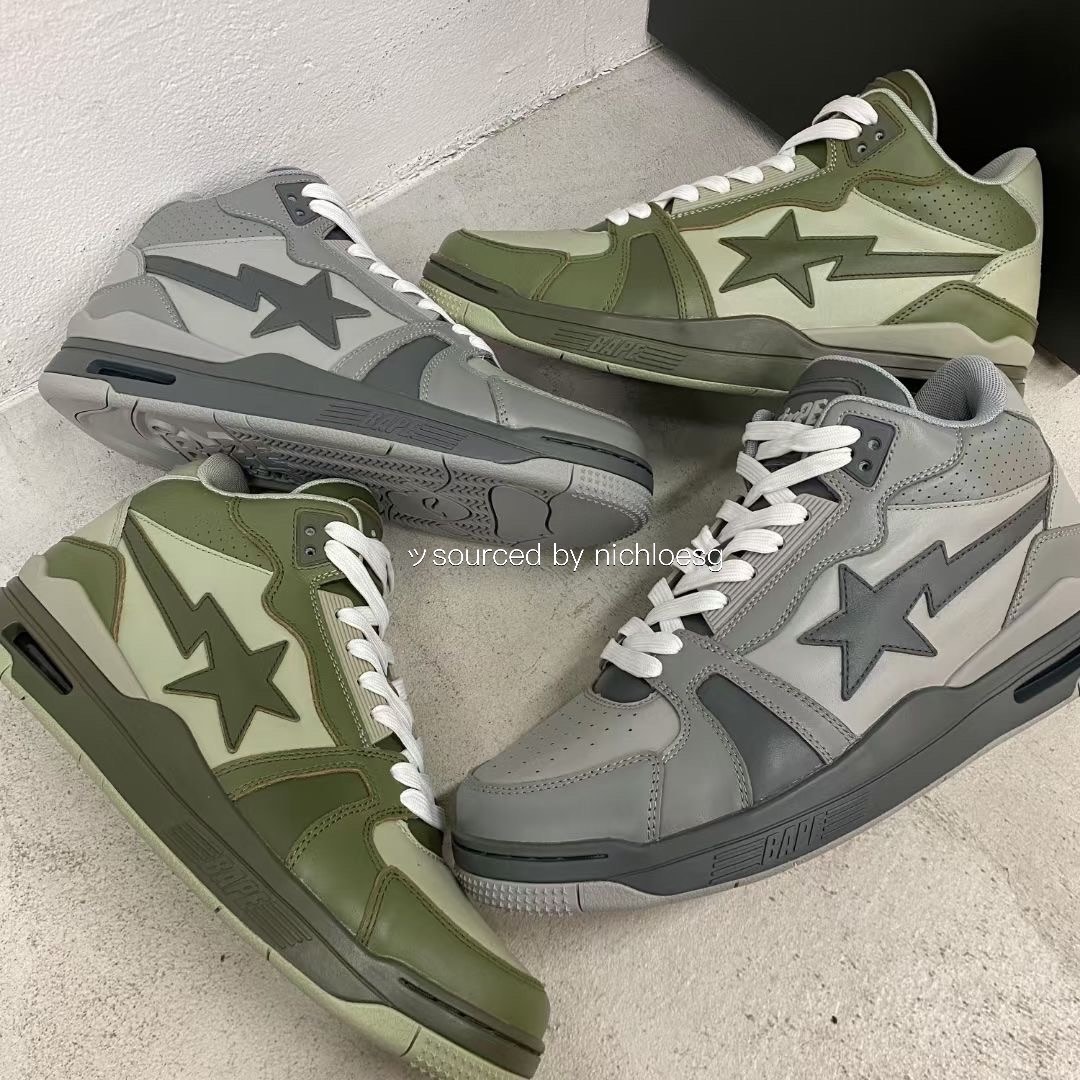 27.5㎝ BAPE CLUTCH STA ♯1 OLIVE 新品 US9.5 BAPE CLUTCH STA #1, Men's Fashion, Footwear, Sneakers on Carousell