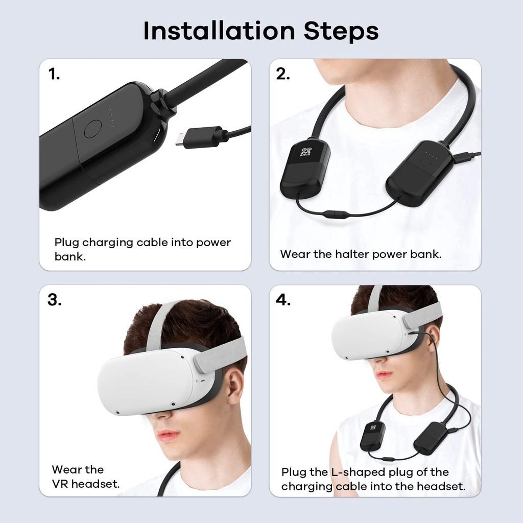Battery Pack Compatible with Oculus Quest Pro Meta Oculus Quest 2