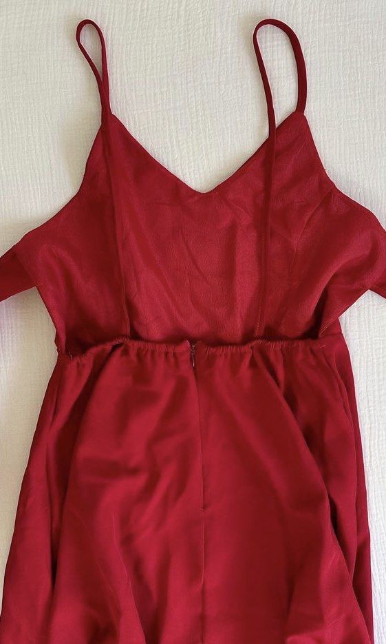 Beautiful red backless dress on Carousell