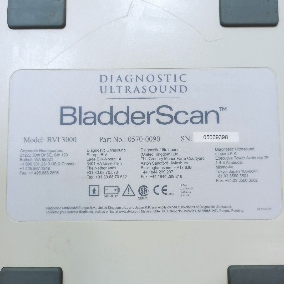 Bladder Scanner Ultrasound Machine Verathon BladderScan BVI 3000 膀胱掃描機 ...