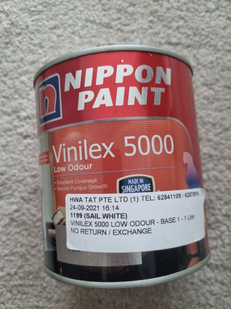 BN Nippon Paint Vinilex Sail White, Everything Else on Carousell