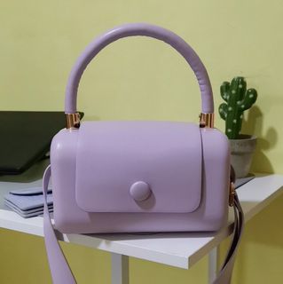 Boxy Messenger Bag (Purple)