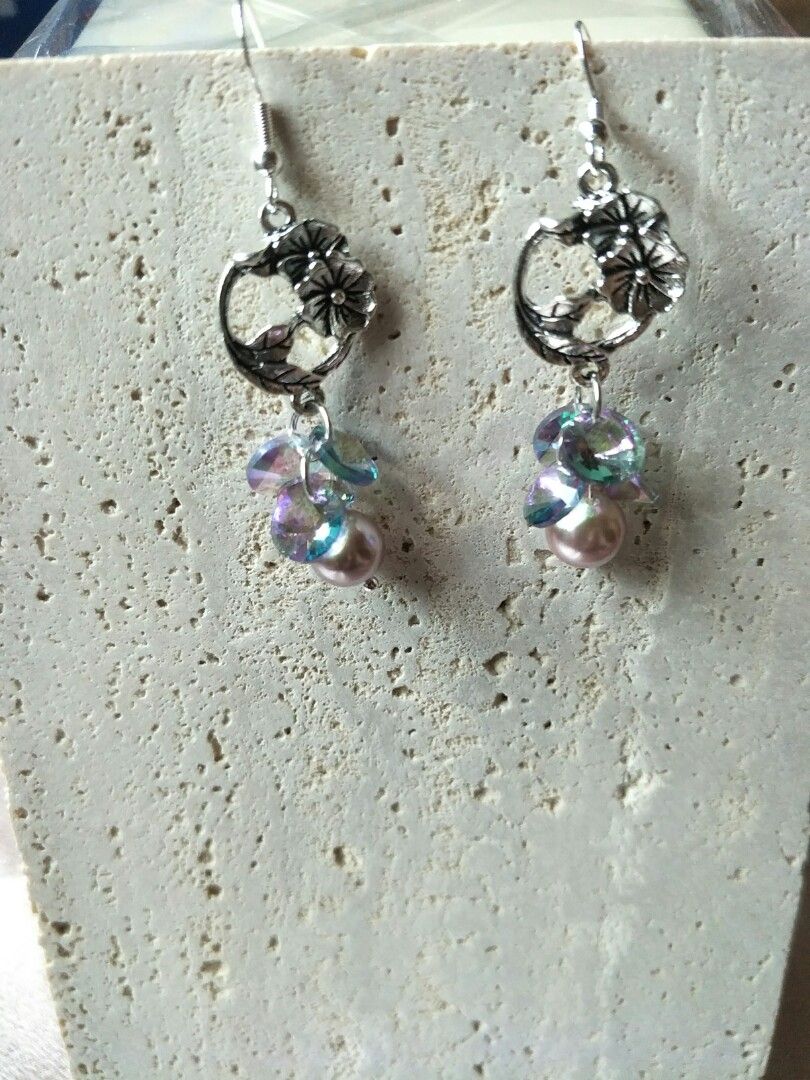 Brand New Handmade Austria Crystal Earrings With S925 Ear Hook