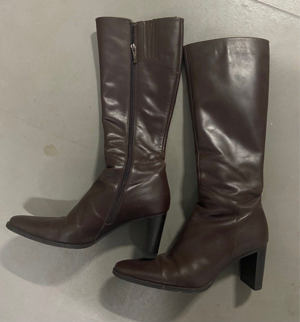 BROWN OVERKNEE BOOTS 1679 main image 0