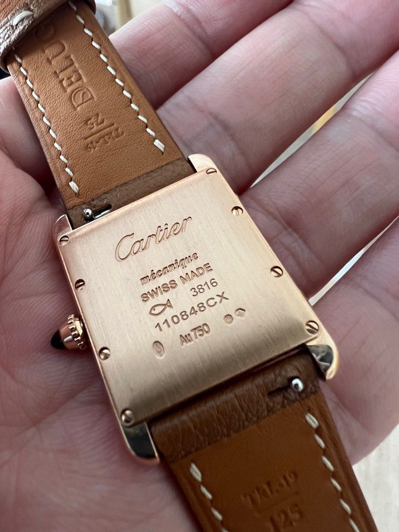 Cartier Tank Louie XL Grand Rose Gold Tank Watch, Circa 2016