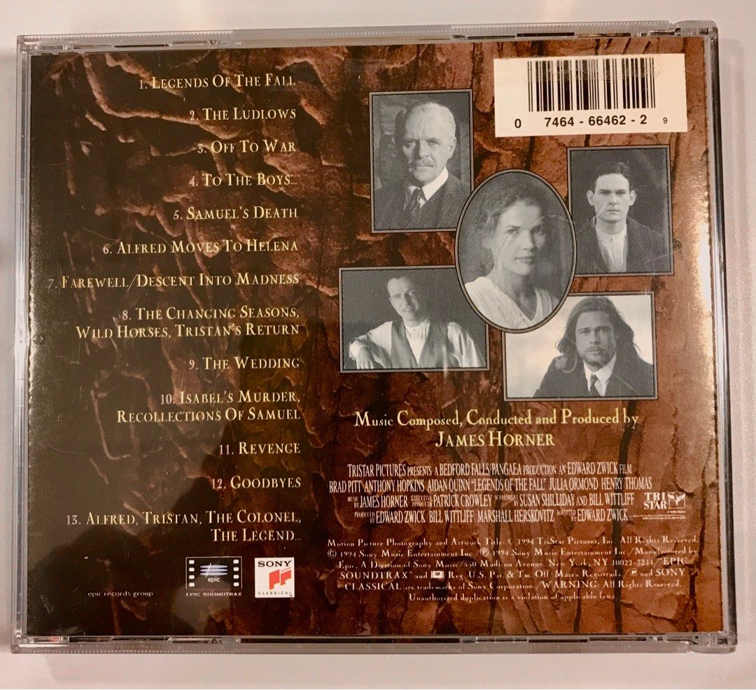 Legends Of The Fall Original Motion Picture Soundtrack - Album by