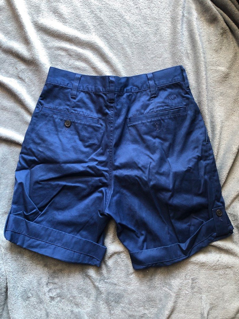 Celana Pendek Uniqlo X JWA JW Anderson Roll Up Shorts XS Biru Blue