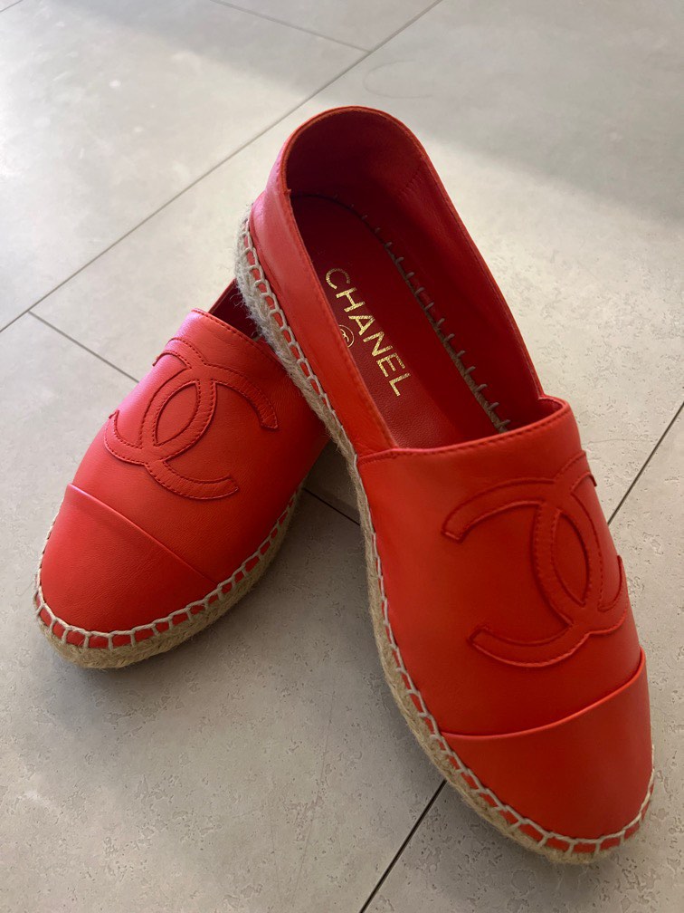 Red best sale chanel espadrilles