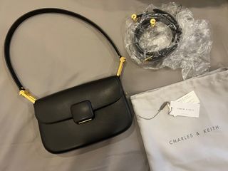 Charles and Keith Koa Square Shoulder Bag