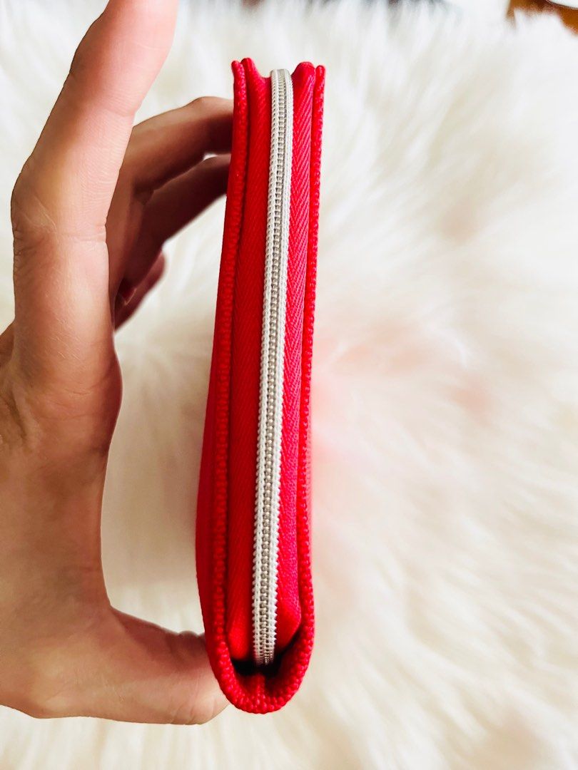 CHRISTIAN DIOR RED TROUSSE POUCH
