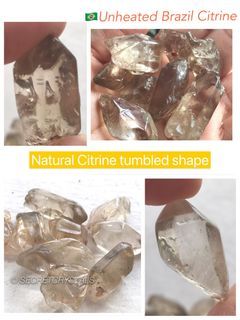 Citrine tumbled stone polished
