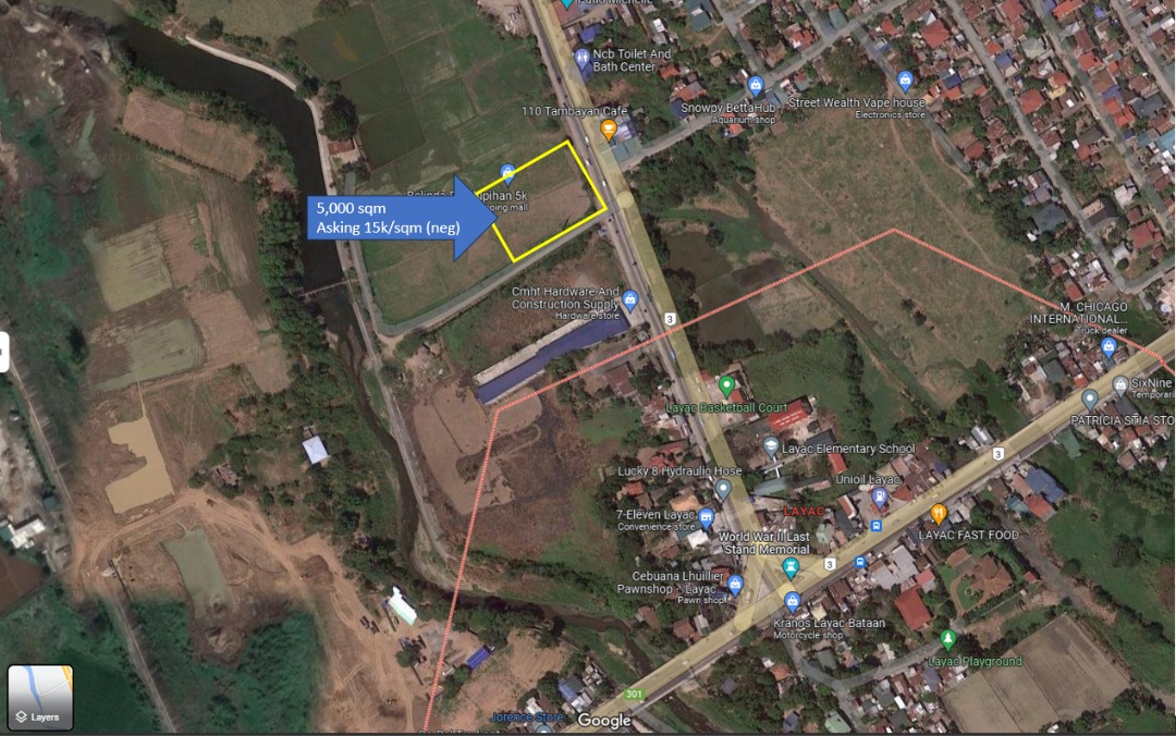 Commercial Lot Barangay Layac, Dinalupihan, Bataan, Property, For Sale