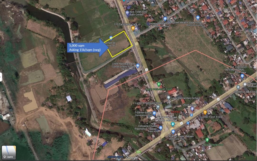 Commercial Lot Barangay Layac, Dinalupihan, Bataan, Property, For Sale