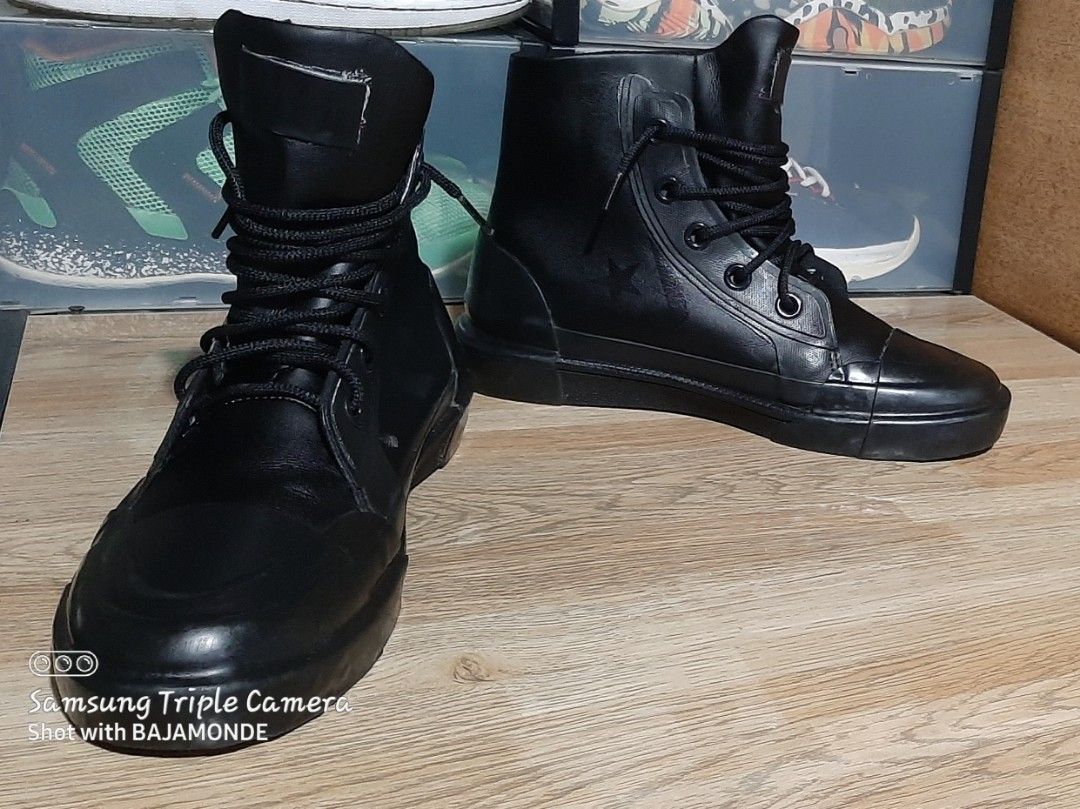 Converse x ambush pro leather hi black hot sale
