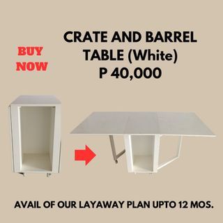 CRATE AND BARREL TABLE [Wite]