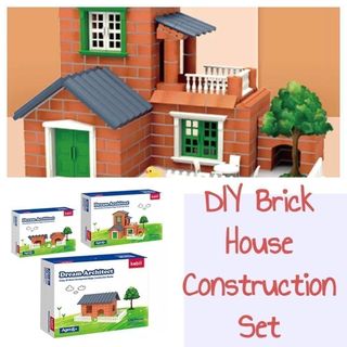 Teifoc House Tile Roof Brick Construction Set and Educational Toy, 207 pc.