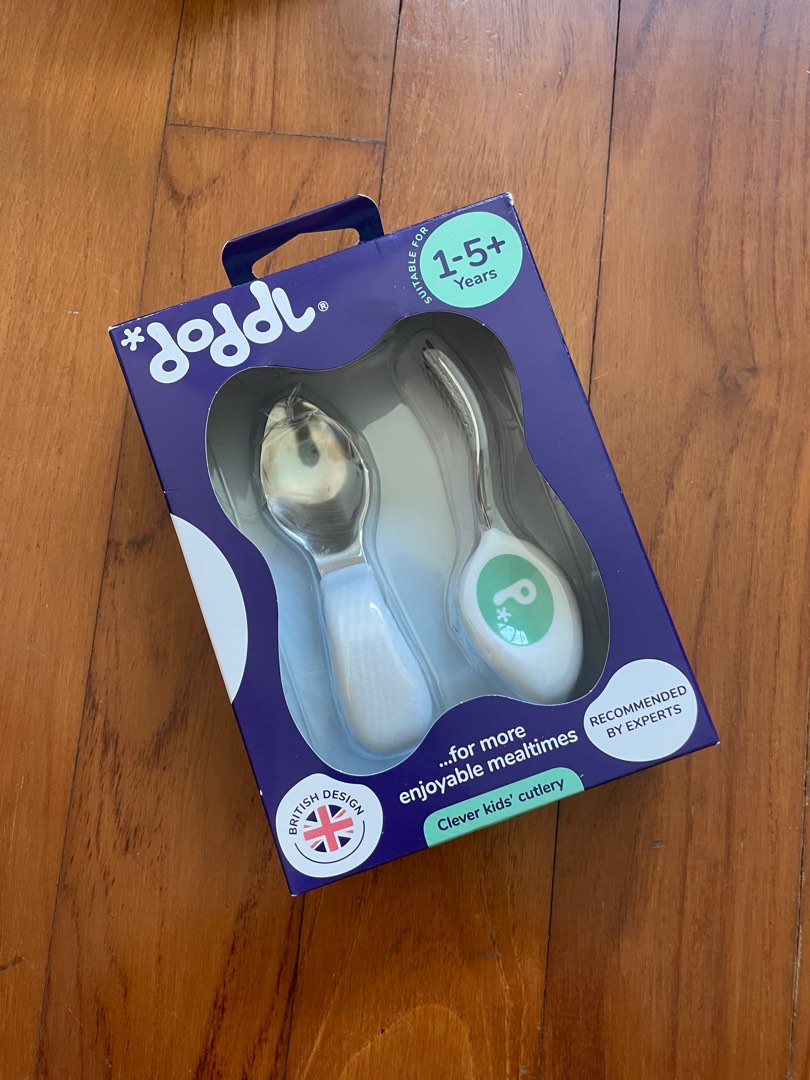 Doddl baby fork and spoon set, Babies & Kids, Nursing & Feeding