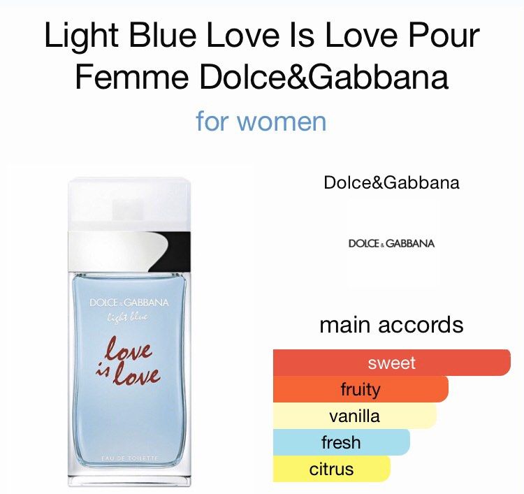 Dolce Gabbana Light Blue Love Is Love Eau De Toilette 100ml For