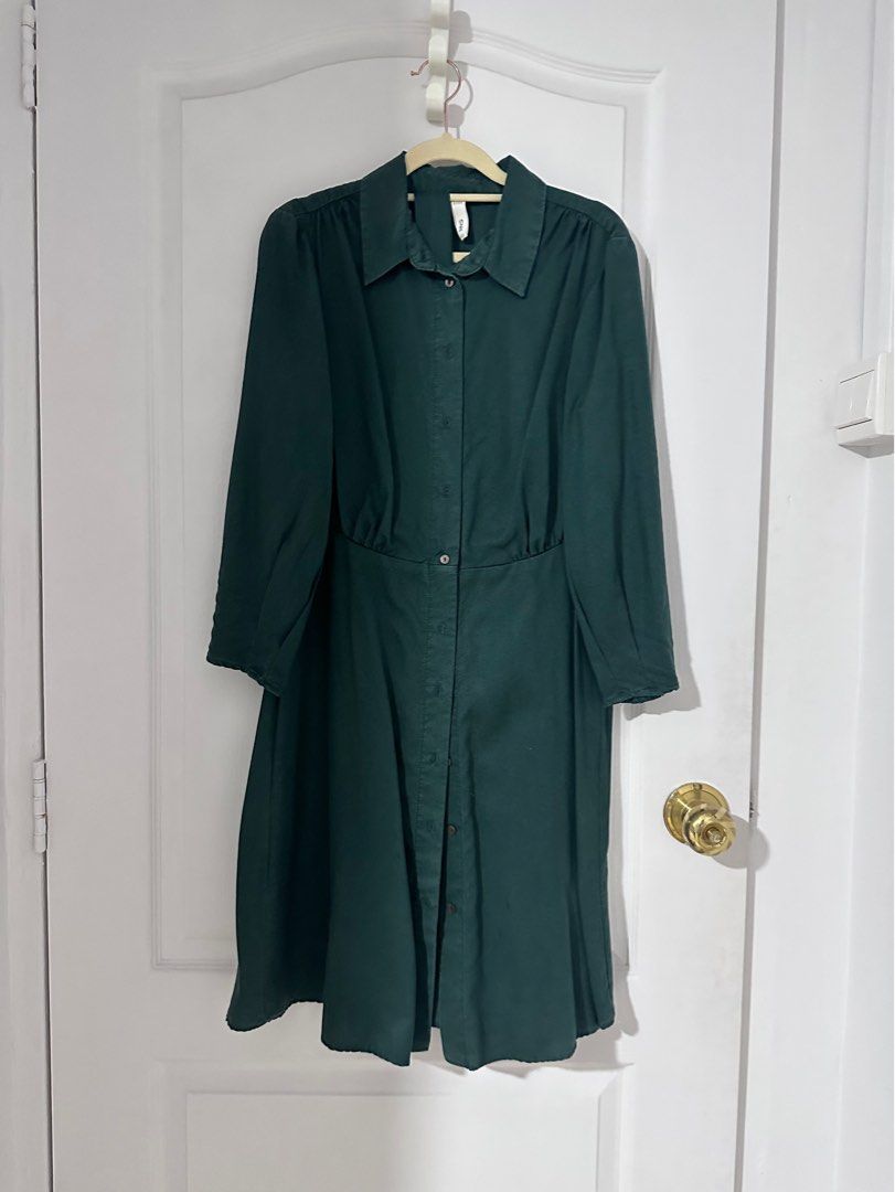 slim fit dress slacks Green women's work dress online designer clothes sale | Samantha Sotos main image 0