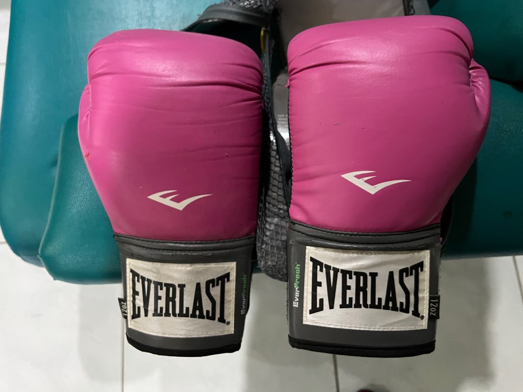 Everlast boxing gloves with free Everlast gloves on Carousell