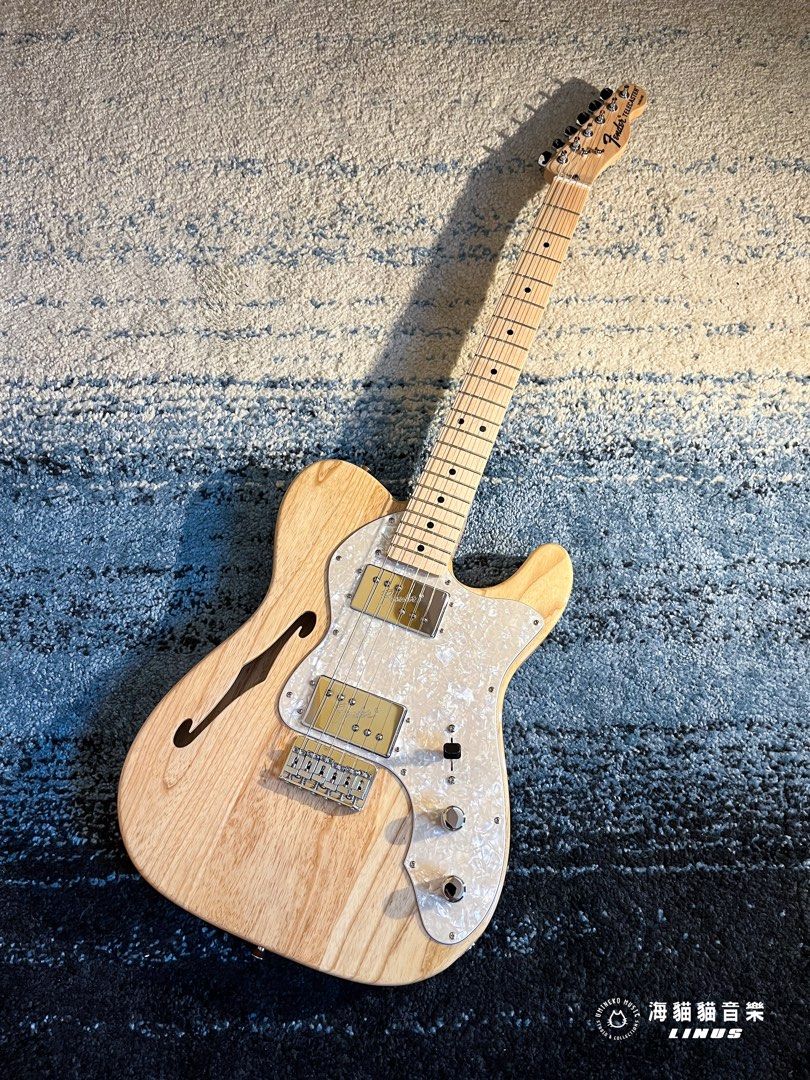 《超美木紋》Fender Made in Japan Traditional ‘70s Telecaster Thinline Natural日廠電吉他