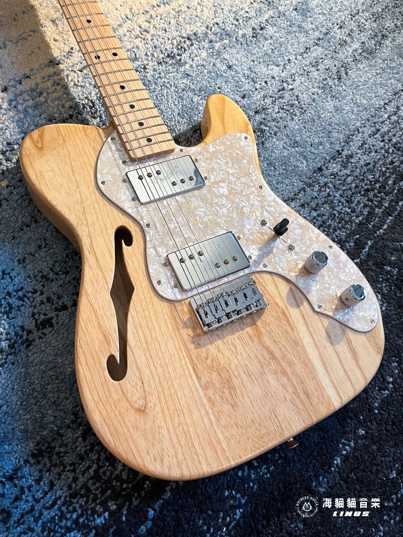 《超美木紋》Fender Made in Japan Traditional ‘70s Telecaster Thinline Natural日廠電吉他