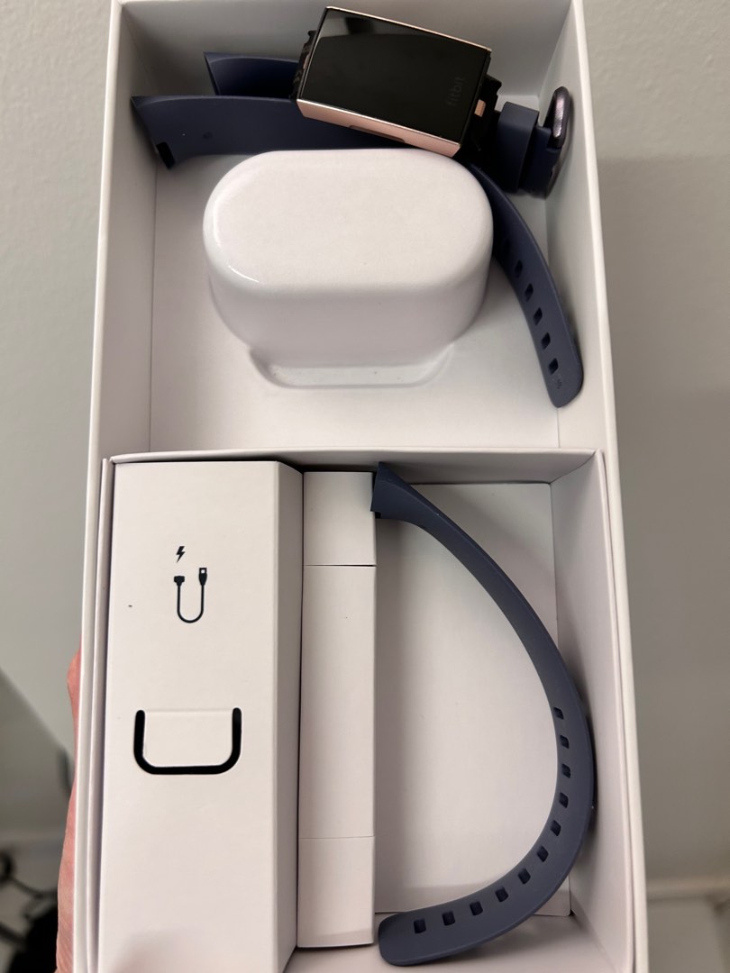 Fitbit Charge 3 Rose Gold Blue Grey Mobile Phones Gadgets Wearables Smart Watches on Carousell