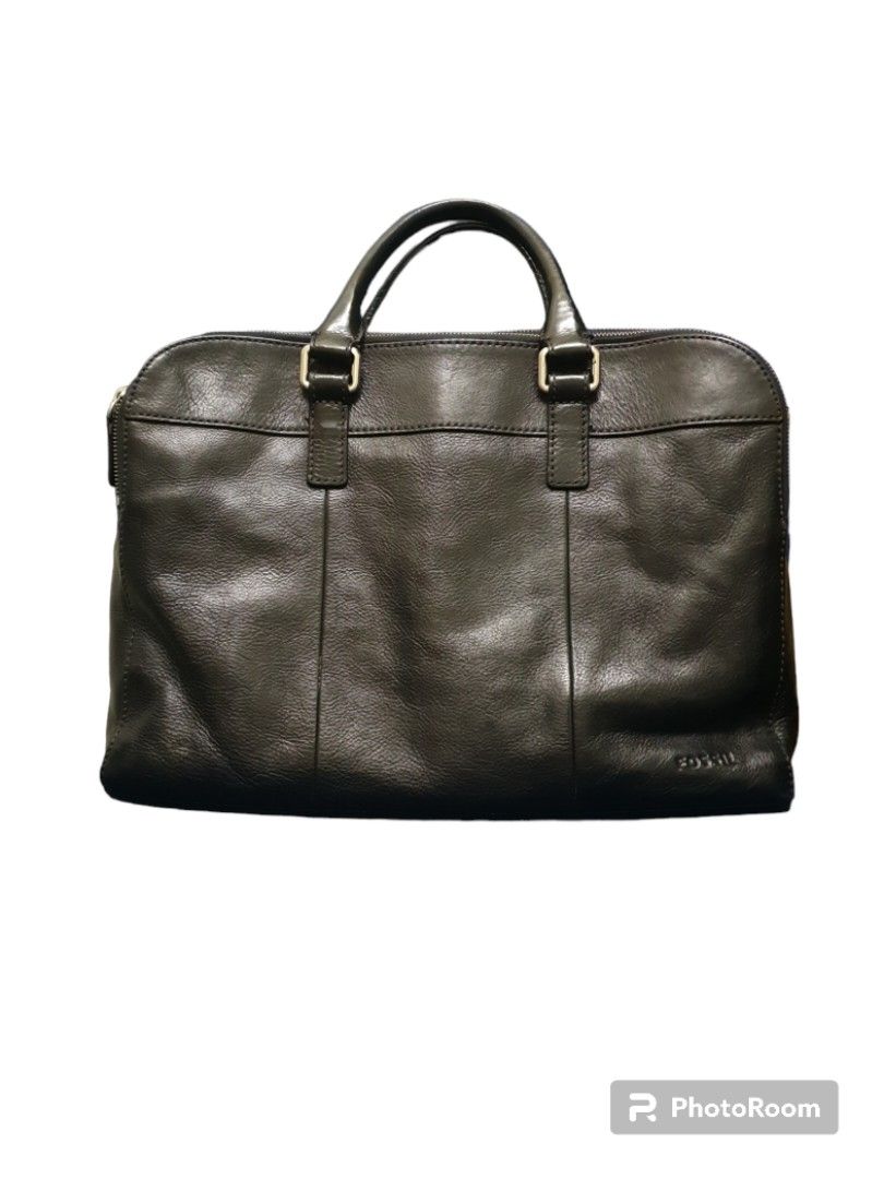 Fossil Leather Briefcase Laptop Bag