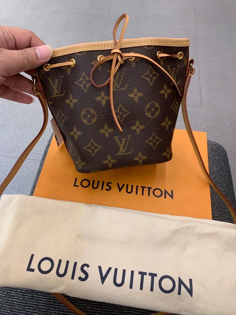 Louis Vuitton Monogram Canvas Nano Noe Drawstring Bucket Bag Louis Vuitton  | The Luxury Closet