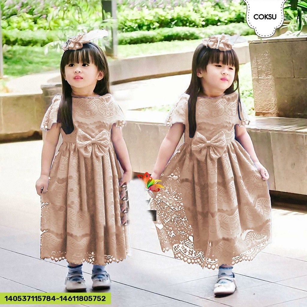 FS dress anak brokat gaun pesta lista jc