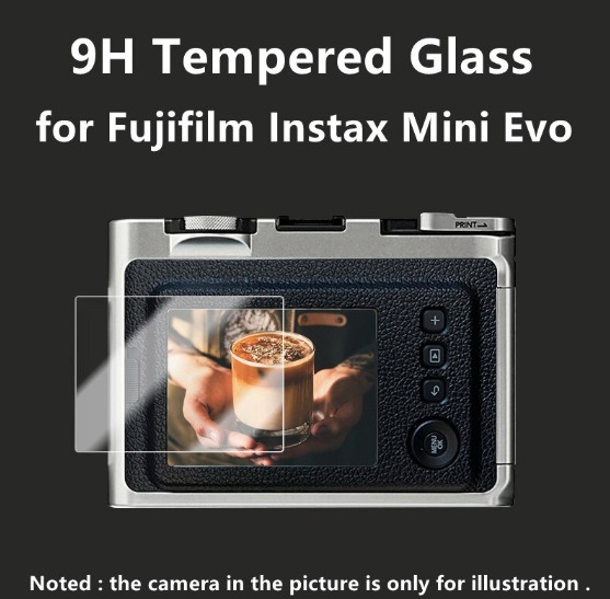 Fujifilm Instax mini EVO Tempered Glass Screen Protector, Photography