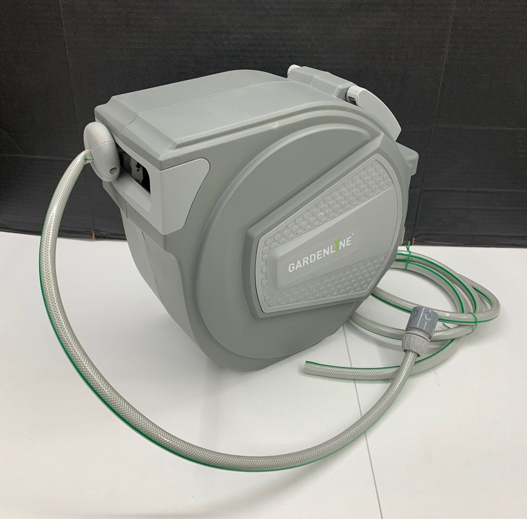 Gardenline Retractable Garden Hose 20m (No Wall Mount and Spray Nozzle), Furniture & Home Living