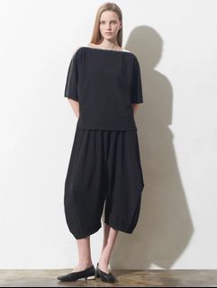 Giordano ladies black balloon cutting trouser