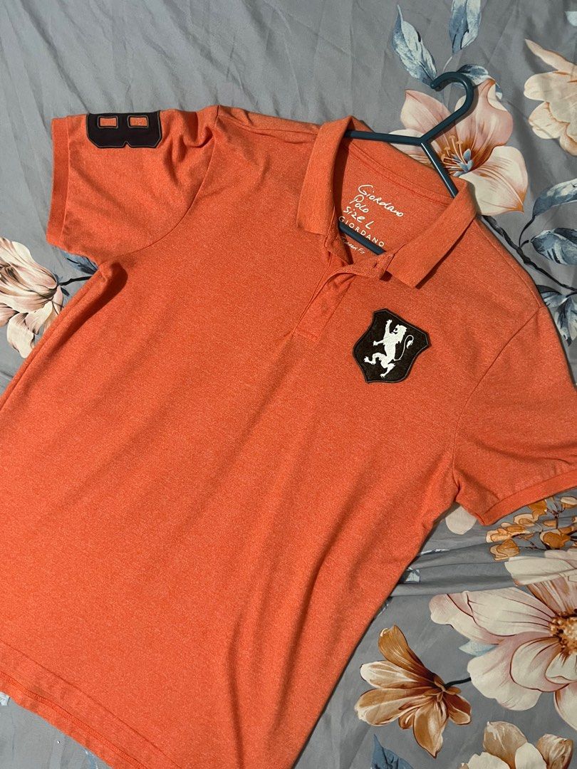 Giordano Polo Shirt Orange (Category: Tshirts & Polo Shirts ) located in Marikina City. Submitted by brodiaj (Listing ID 1245729059, Image 1). Description: Size : L Tapered Fit.